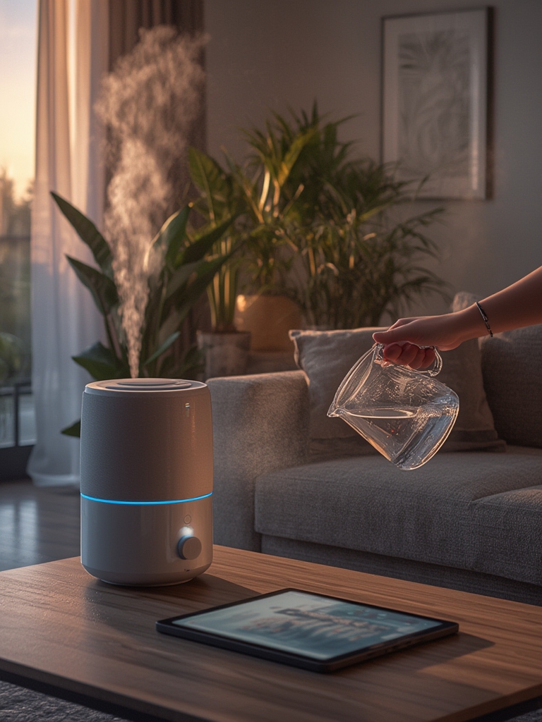 Levoit 6L humidifier in action