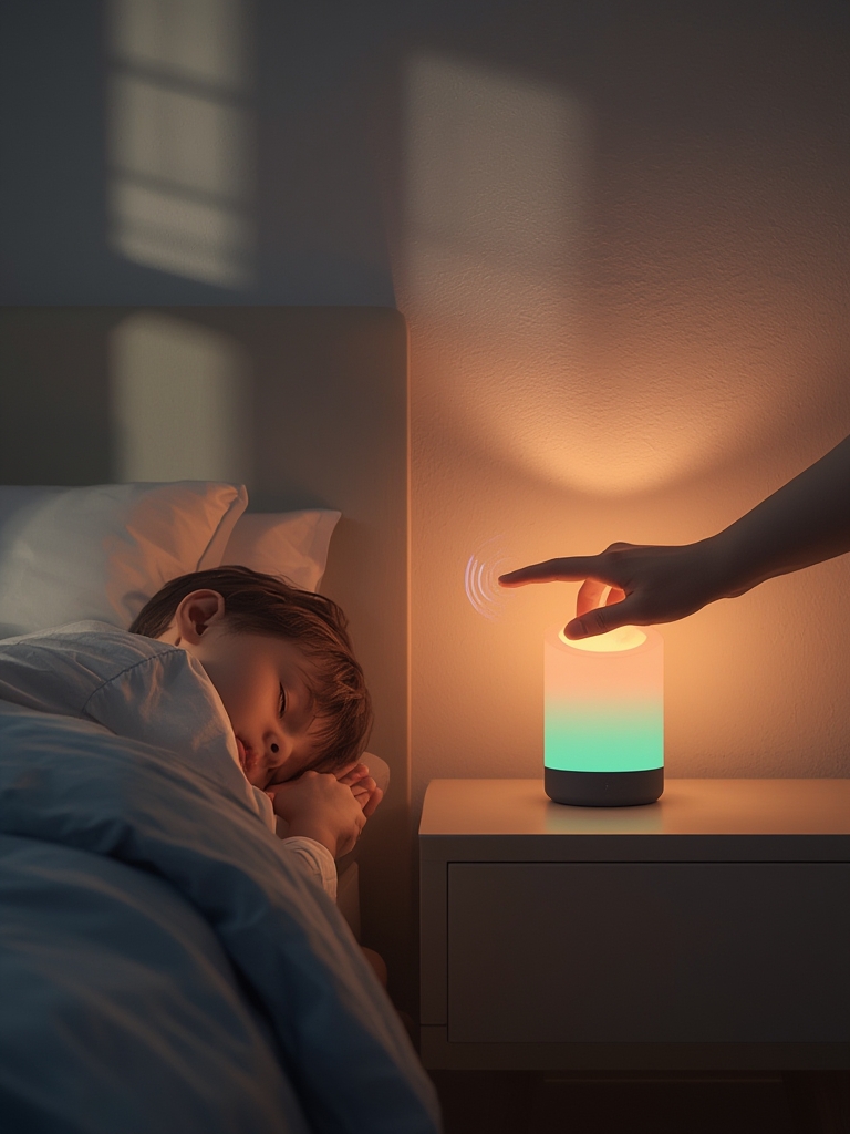 echo glow lamp in action