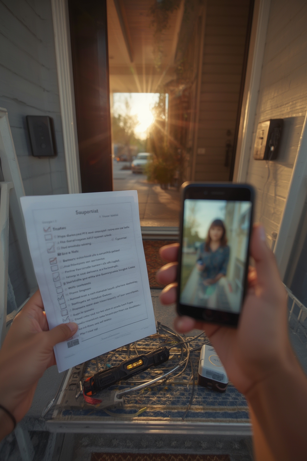 doordash girl ring doorbell video - Illustration 1