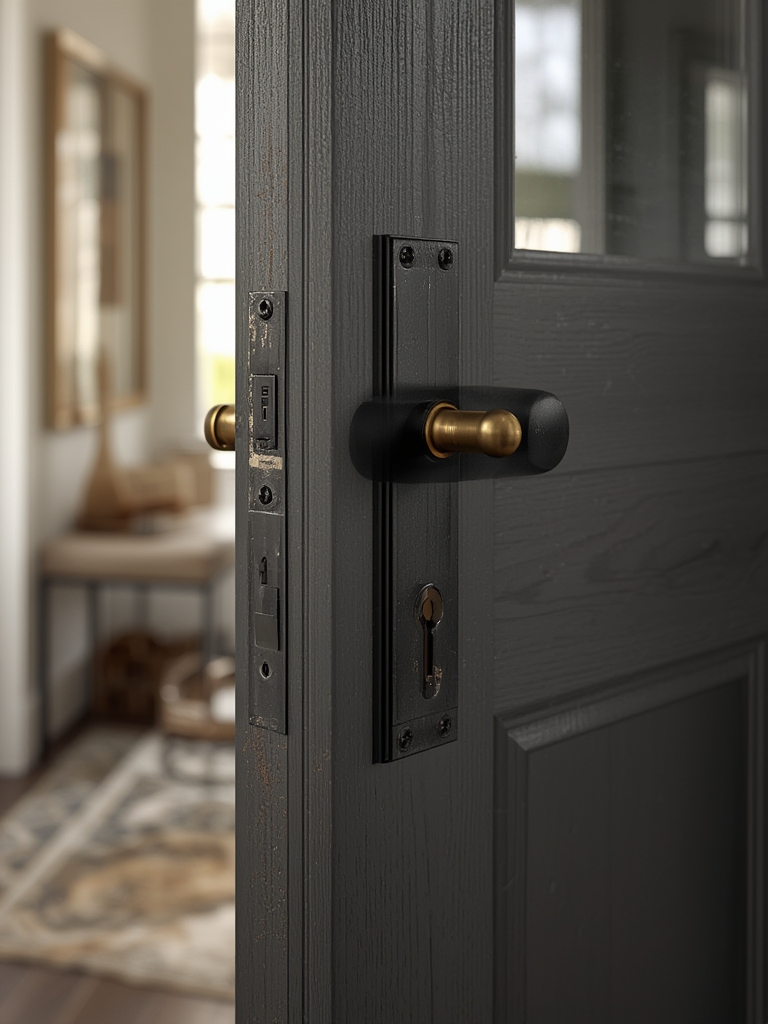 Amazon Basics doorknob in action