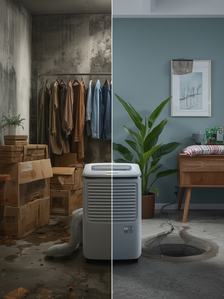 100 pint dehumidifier in action