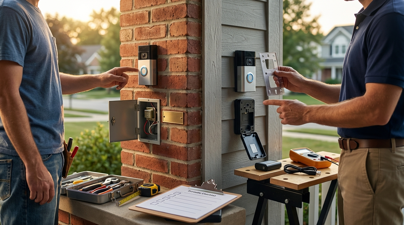 ring video doorbell installation - Illustration 1