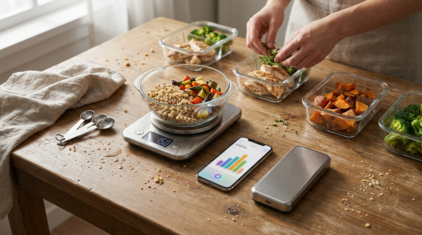 Etekcity food scale in action