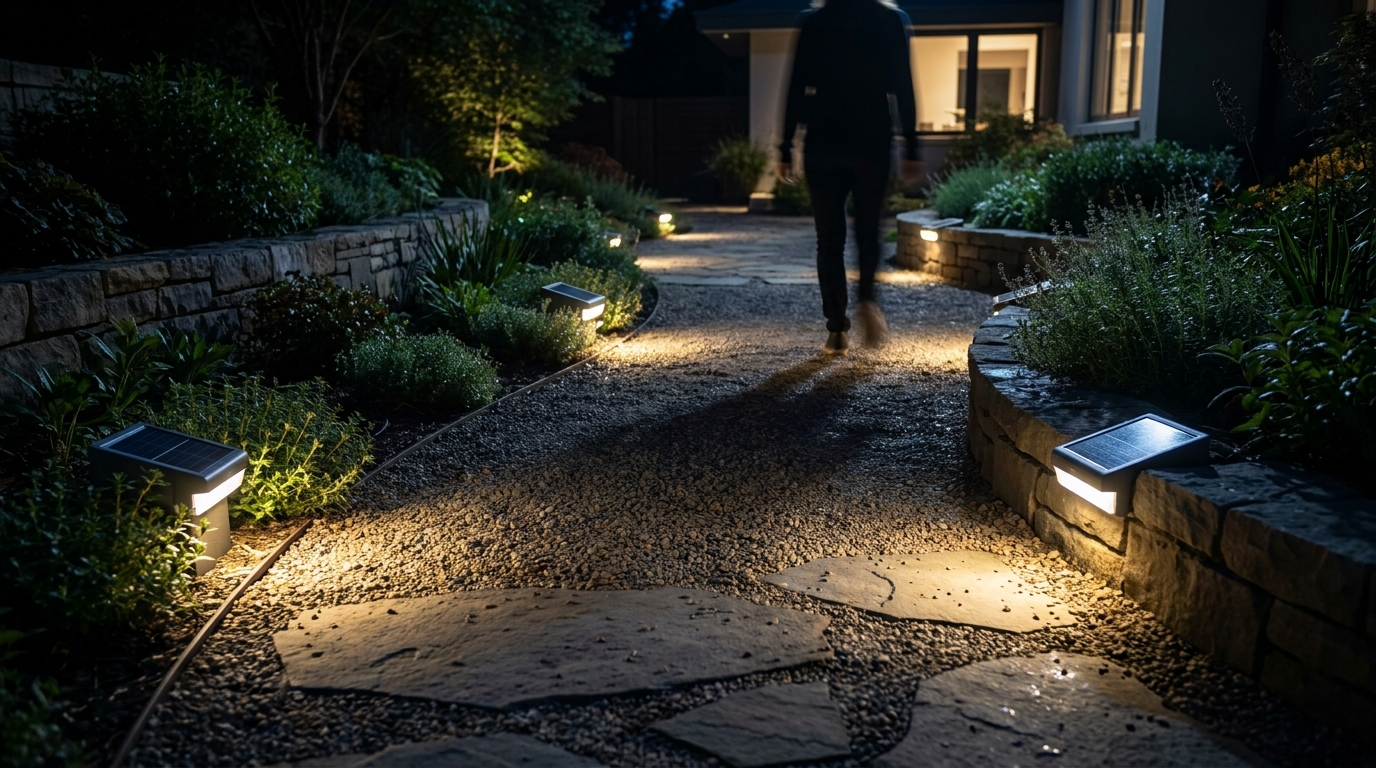Ring Solar Steplight in action