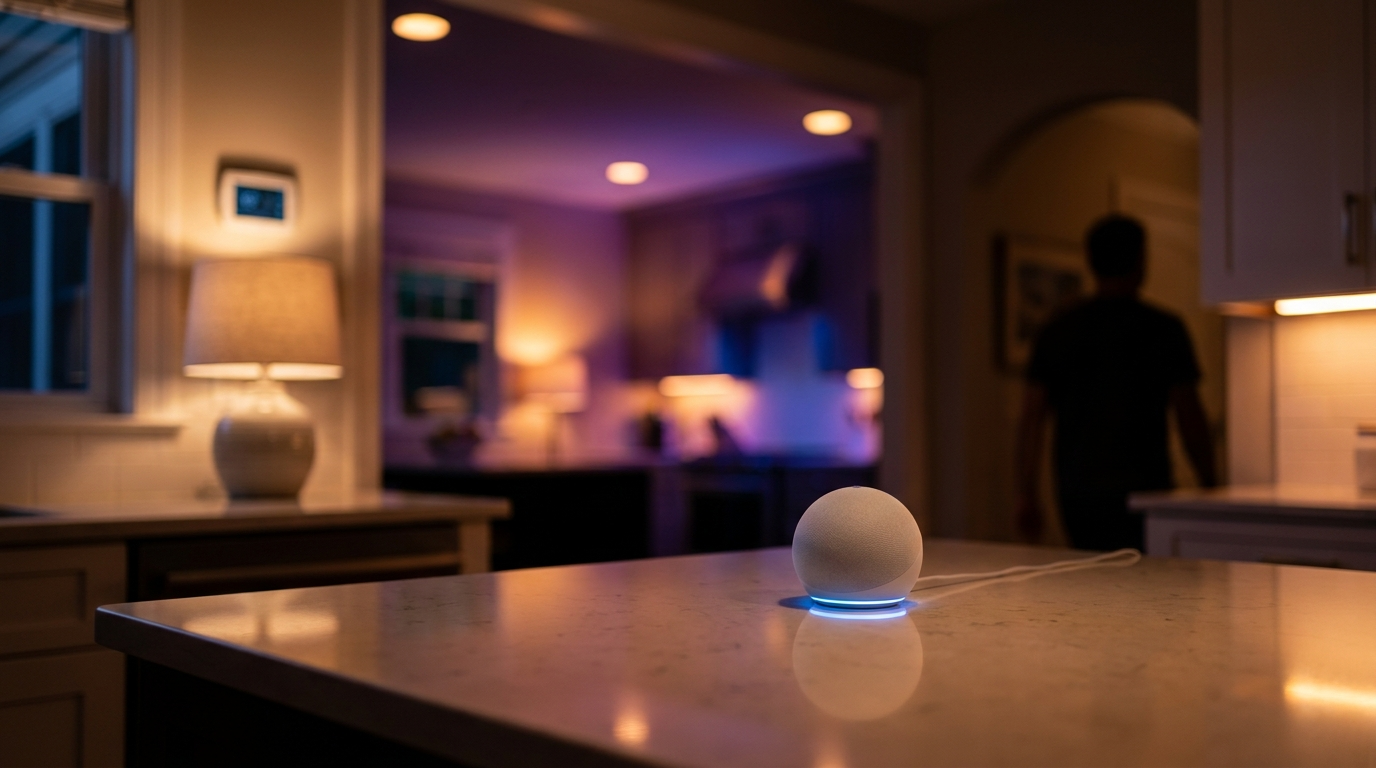 amazon echo dot in action
