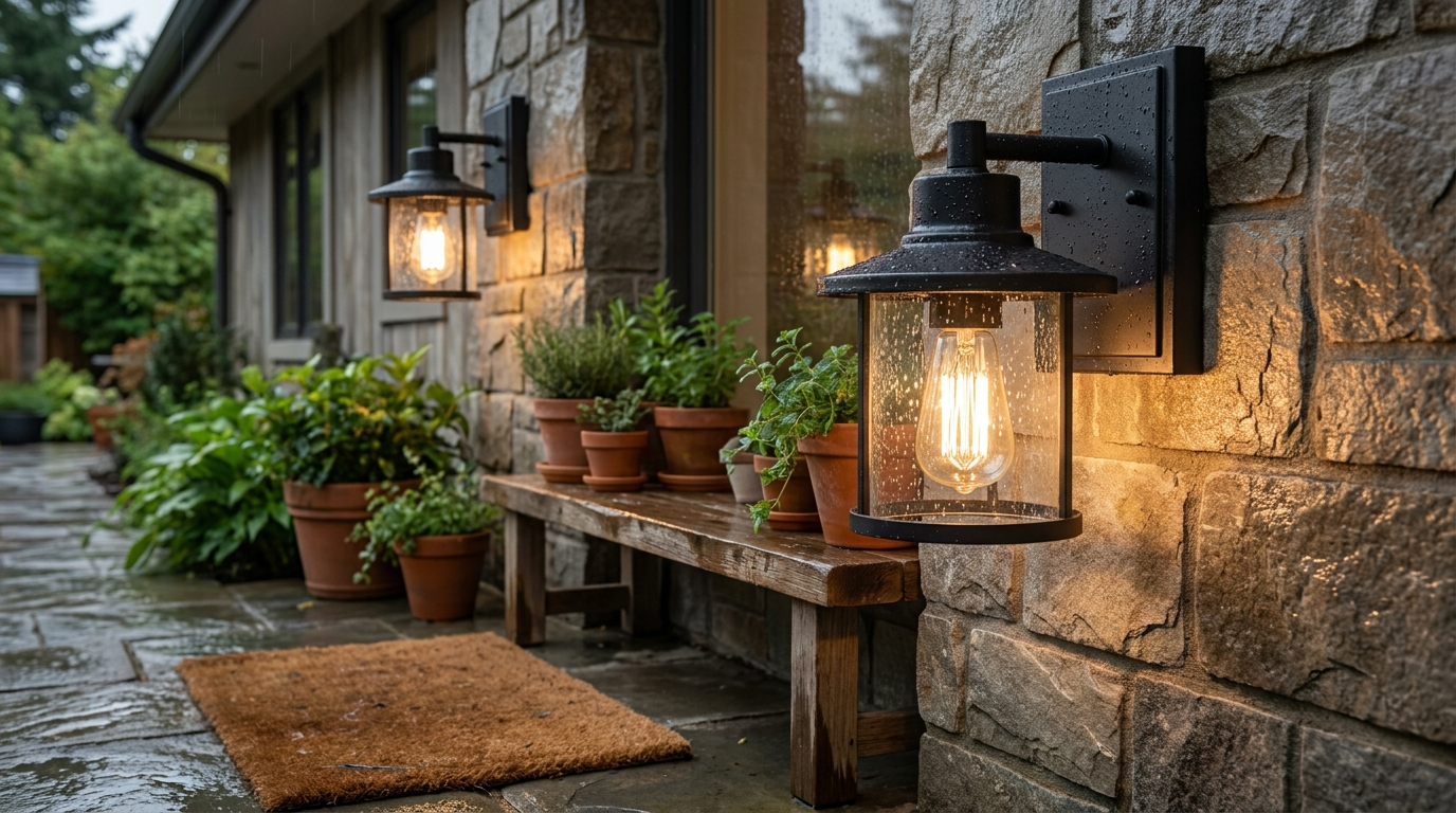 Globe 44094 sconce in action