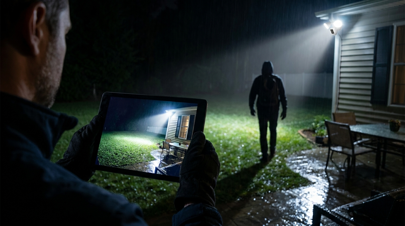 Wyze Floodlight Camera in action