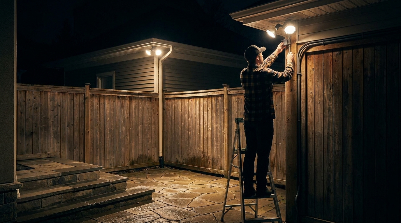 twin par floodlight in action